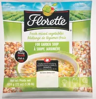 Mélange de légumes frais à soupe jardinière