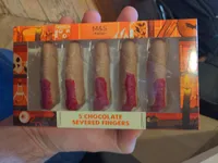 5 chocolate severed fingers