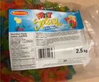 Fruit splash gummy candies