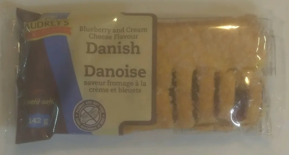 Blueberry and Cream Cheese Flavour Danish