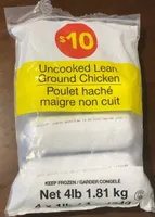 Poulet hanché maigre non cuit