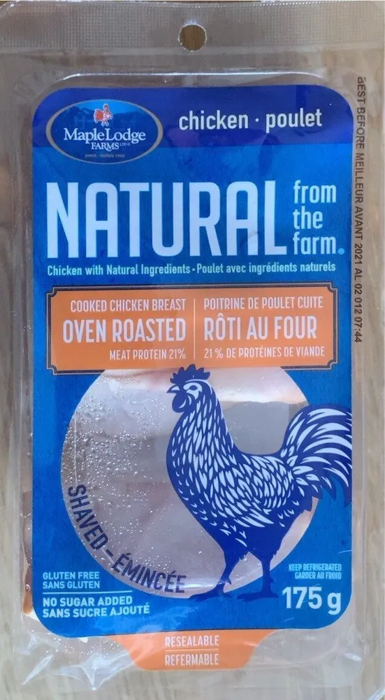 Poitrine de poulet cuite au four