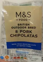 M&S Select 8 Pork Chipolatas