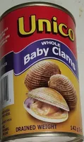 Whole baby clams