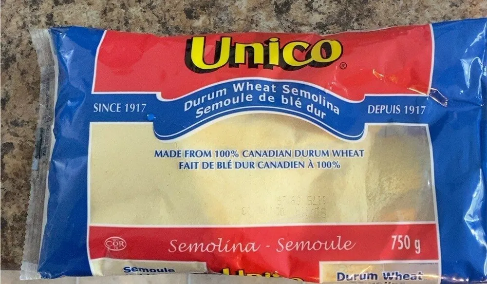 Durum wheat semolina