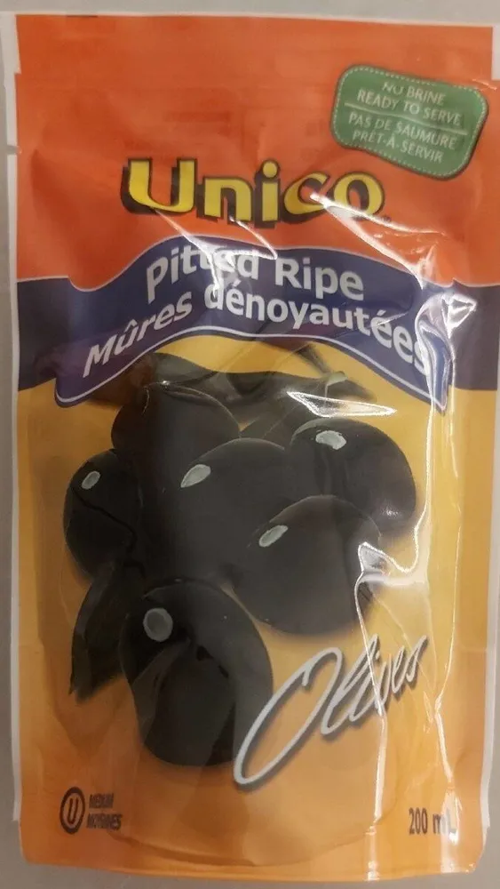 Olives mûres dénoyautées