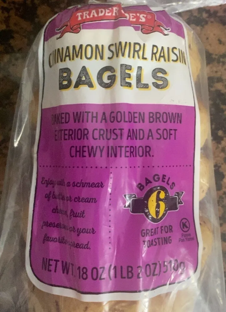 Cinnamon Swirl Raisin Bagels