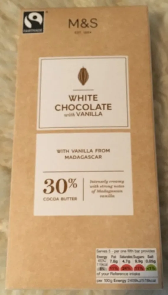 White Chocolate with Vanilla
