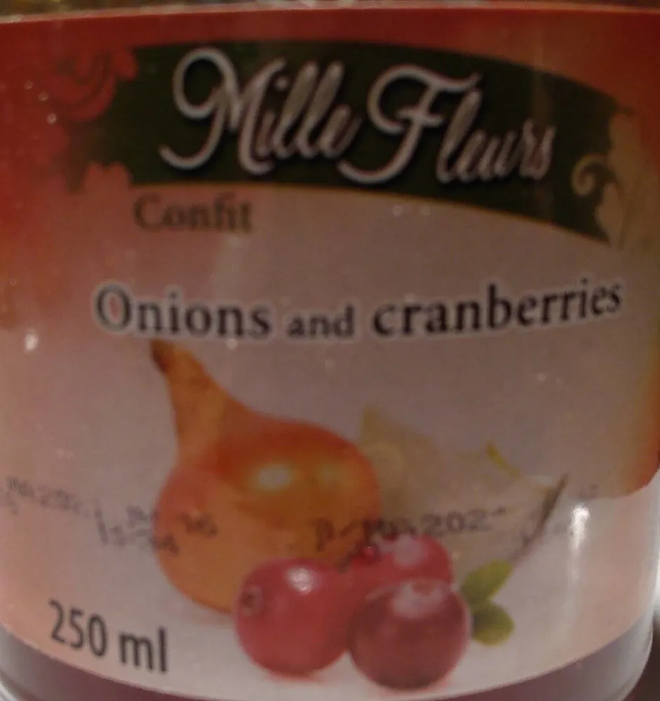 Onions et canneberges