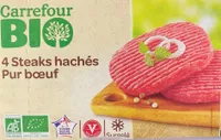 4 steaks hachés pur boeuf