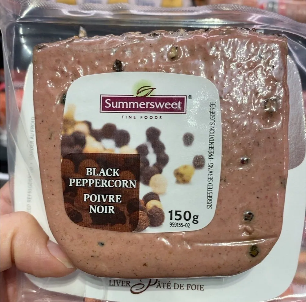 Black peppercorn pate
