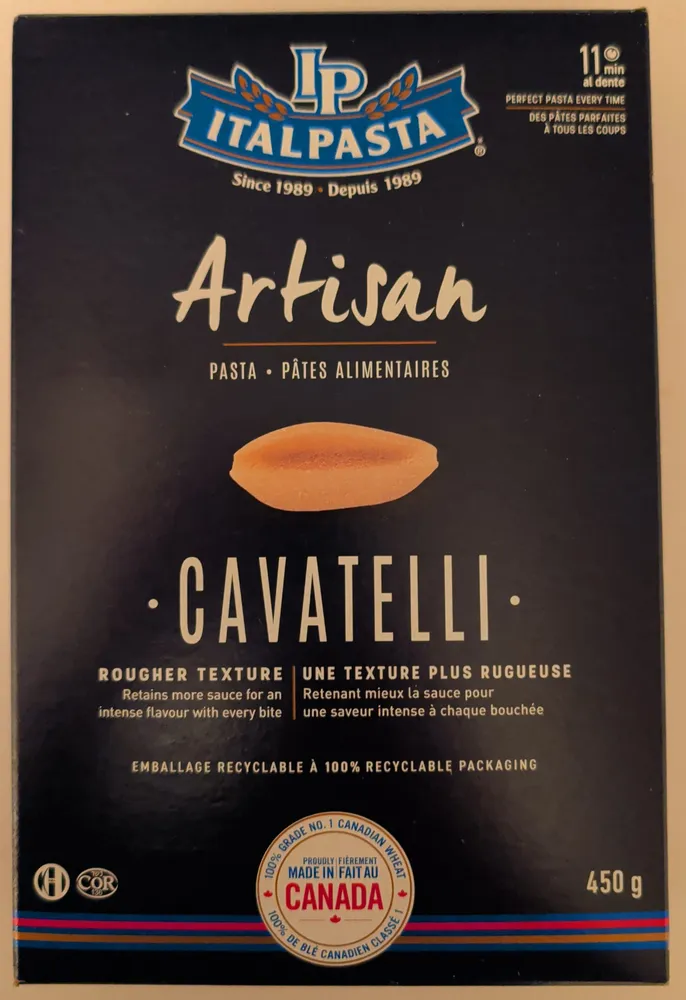 Pâtes alimentaires Cavatelli