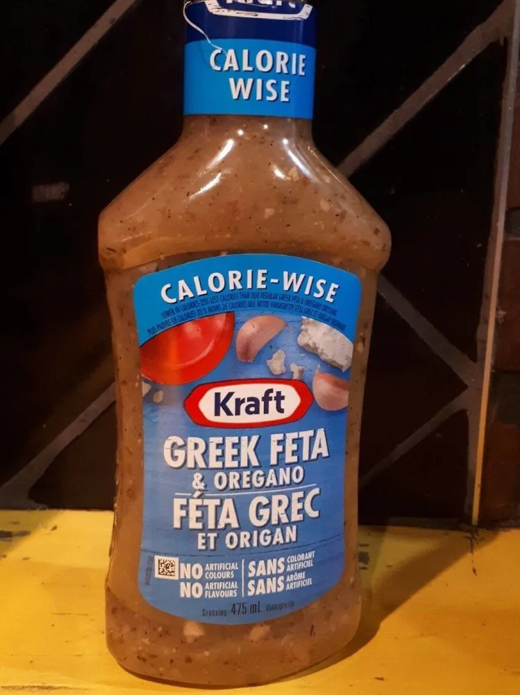 vinaigrette féta grec et origan calorie-wise