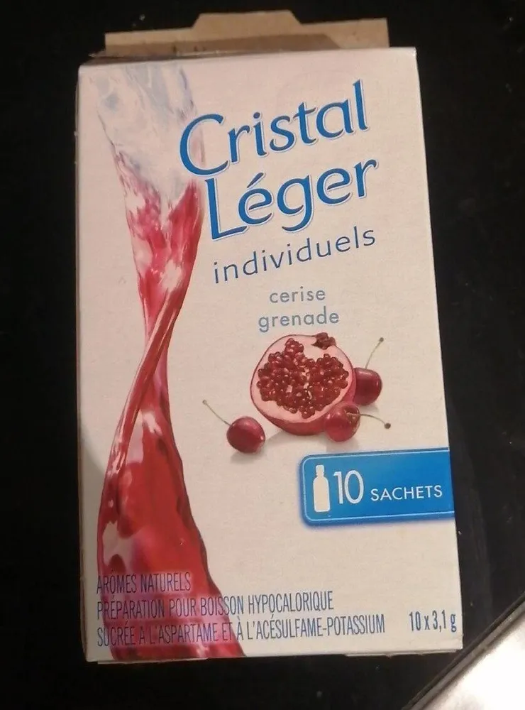 Cristal léger individuels cerise grenade
