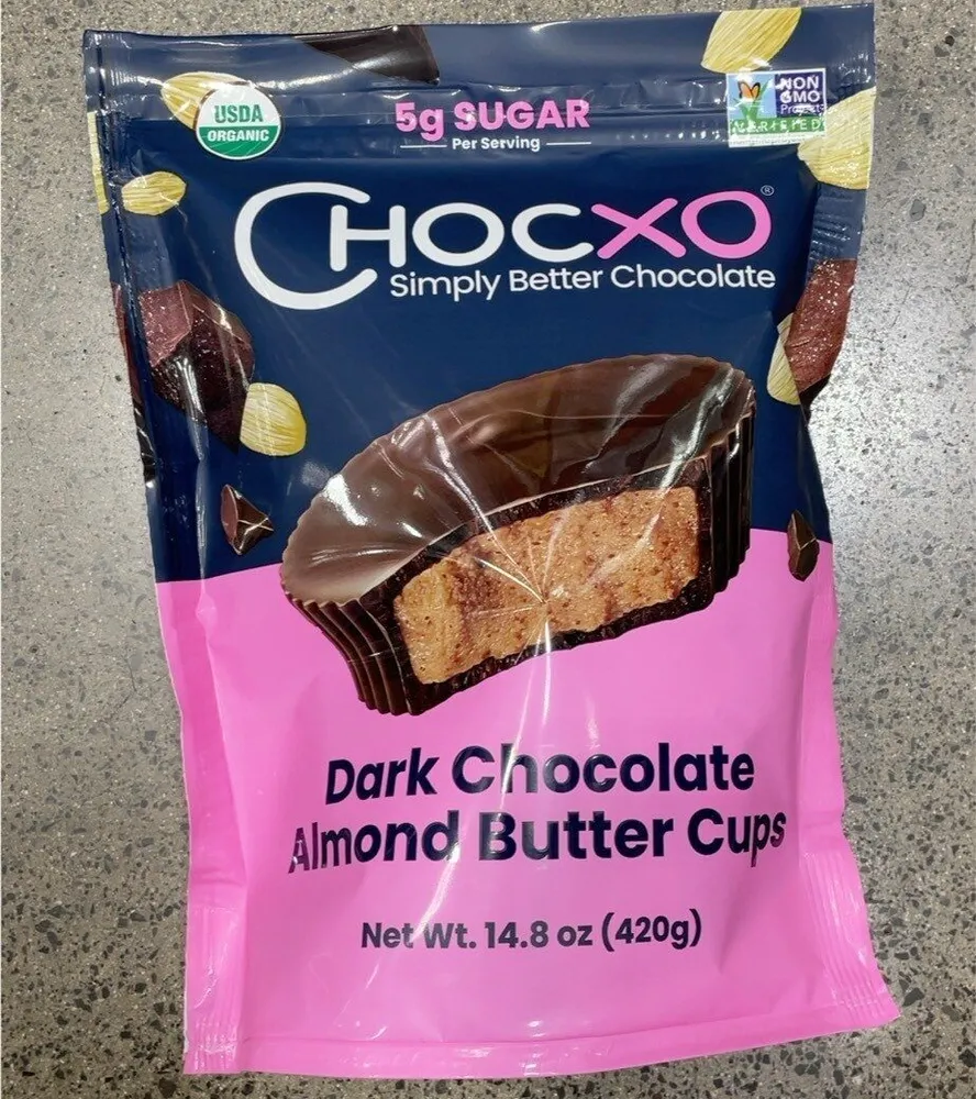 56% Cacao Dark Chocolate Almond Butter Cups