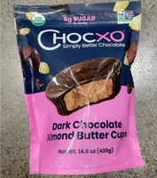 56% Cacao Dark Chocolate Almond Butter Cups