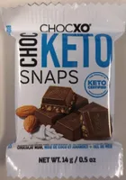 KETO 85% Cacao Dark Chocolate Coconut Almond Sea Salt Snaps