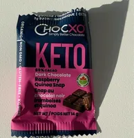 KETO 85% Cacao Dark Chocolate Raspberry Quinoa Snaps
