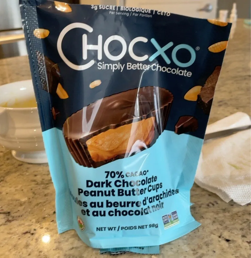 Dark chocolate peanut butter cup