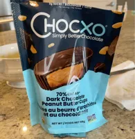 Dark chocolate peanut butter cup