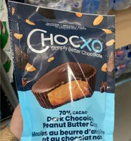 Dark chocolate peanut butter cups