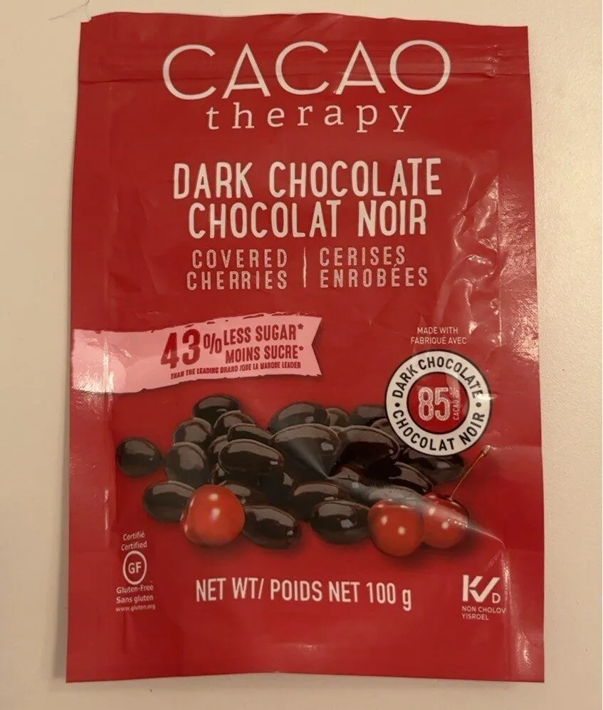 Chocolat noir cerise enrobée