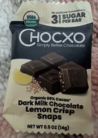 Dark Milk Chocolate Lemon Crisp Snaps