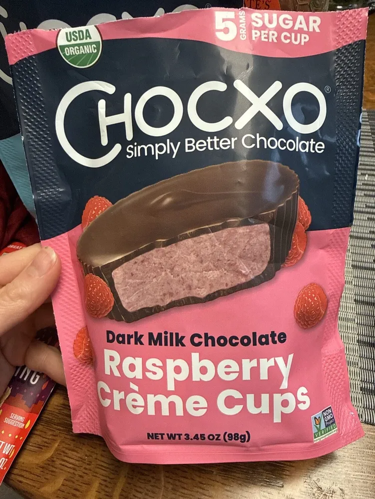 Dark Milk Chocolate Raspberry Crème Cups