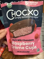 Dark Milk Chocolate Raspberry Crème Cups
