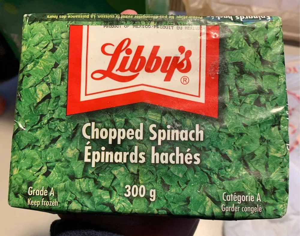 Epinards hachés