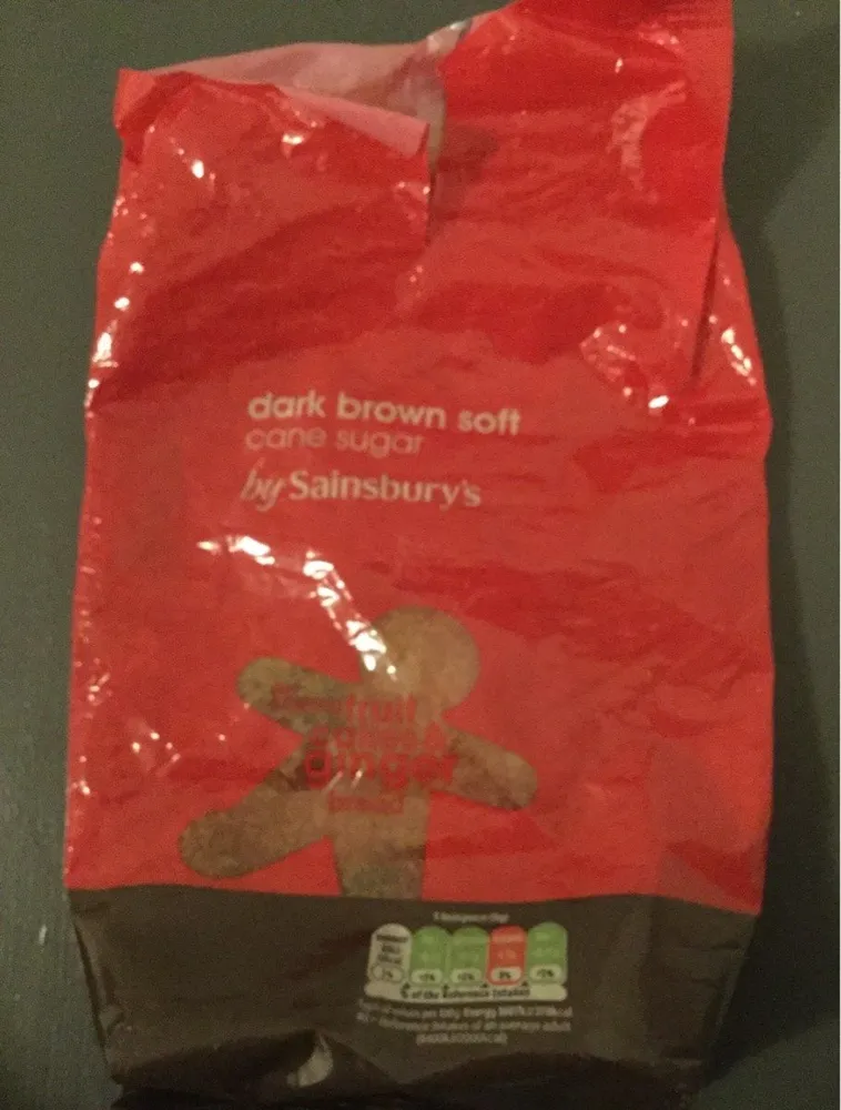 DARK brown soft cane sugar
