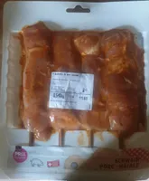 Brochette de porc marinée
