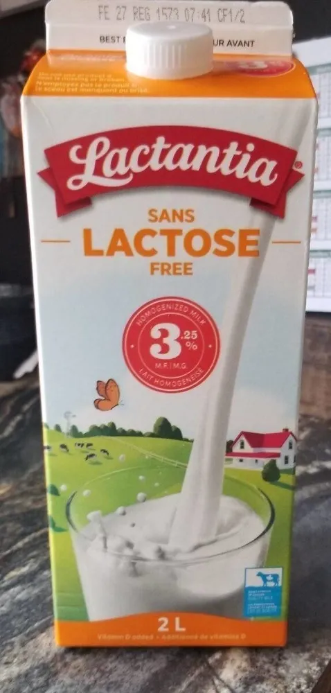 Lait sans lactose