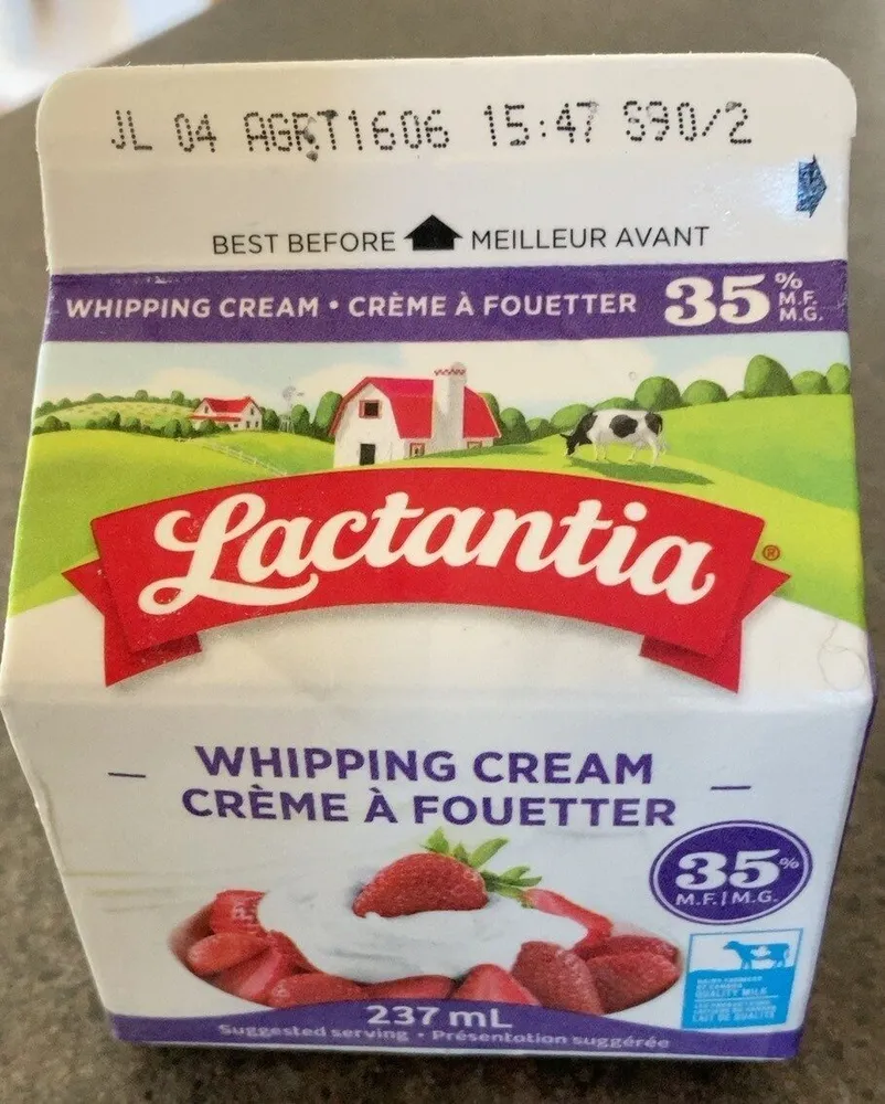 Crème à fouetter
