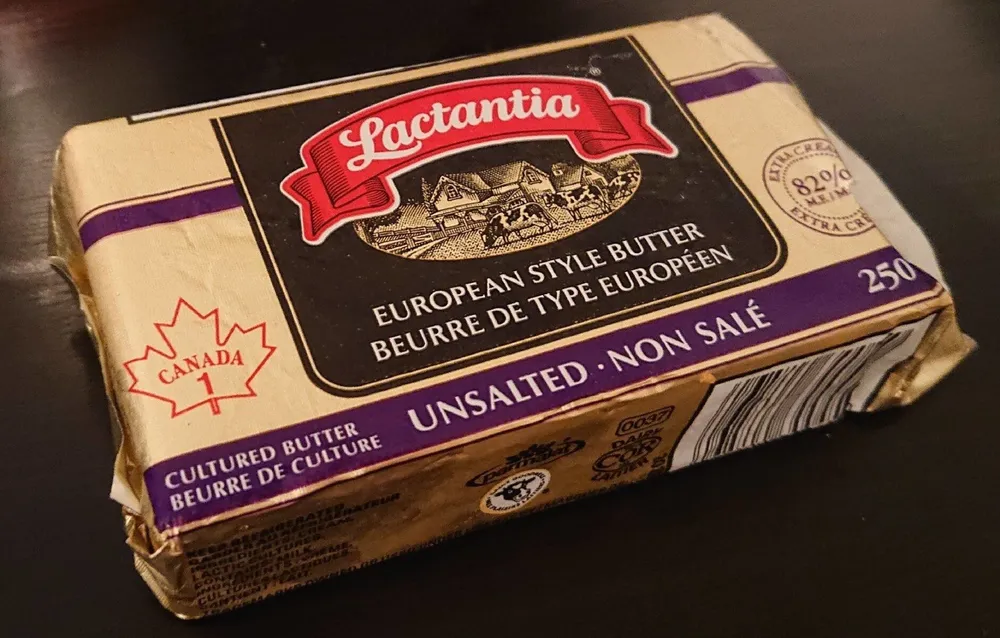 Beurre de type européen - Non salé