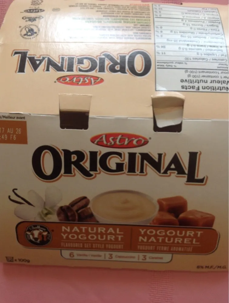 Yogourt (caramel, Cappuccino & Vanille)