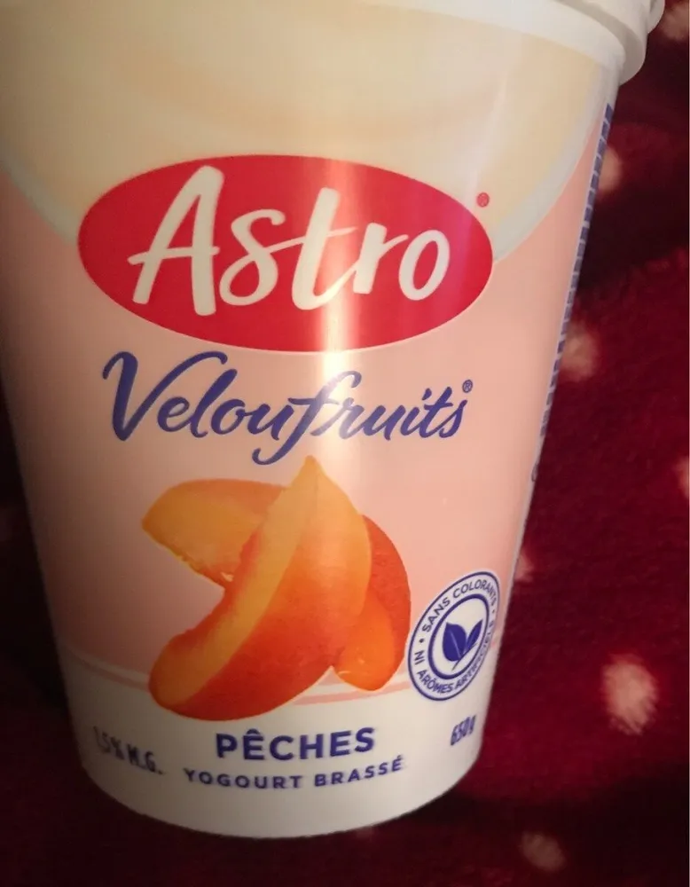 Peach yogourt