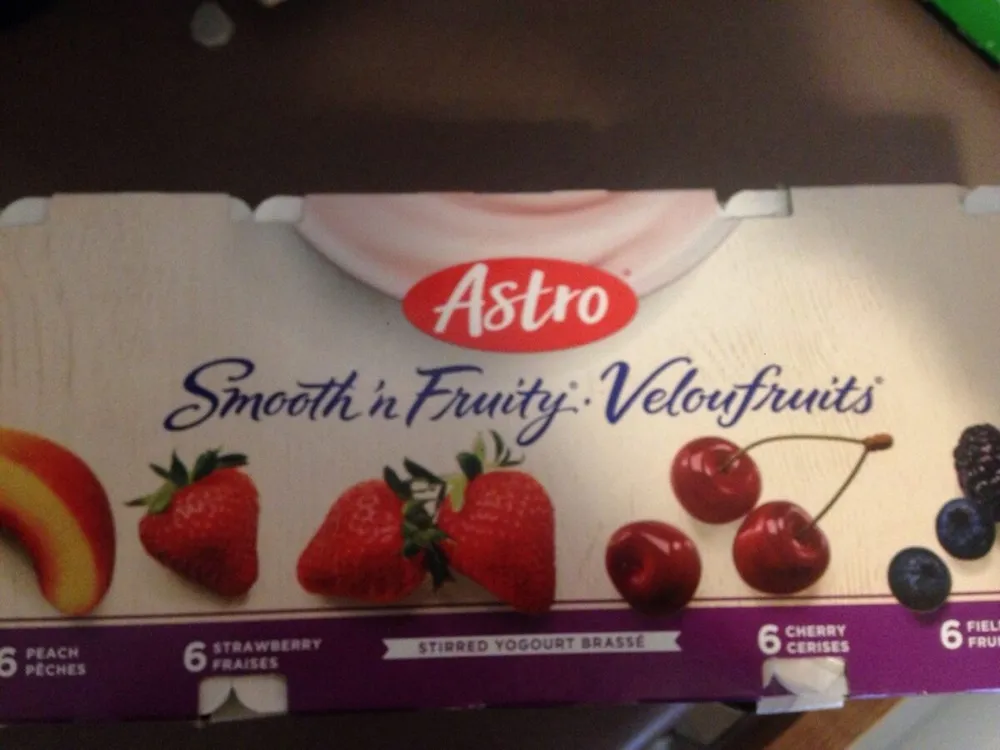 Smooth'n Fruity Yogurt Straw / Peach / Cherry / Fieldbry