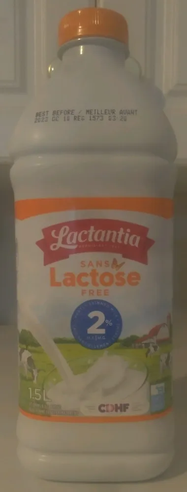 2% Lactose Free Partly Skimmed Milk