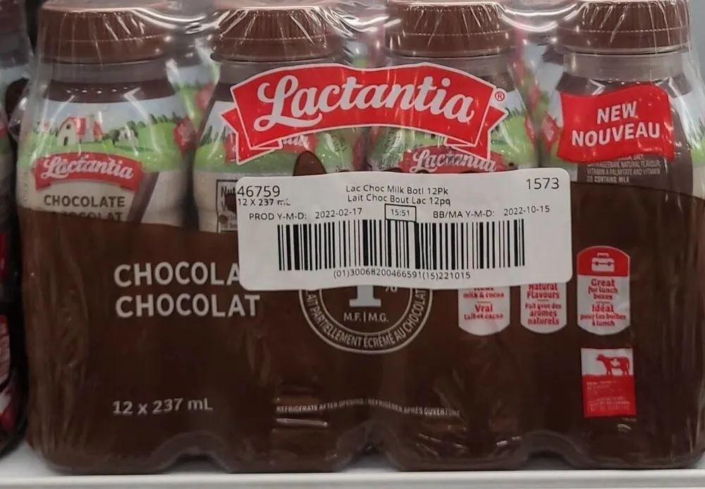 Lait au chocolat 12x237ml