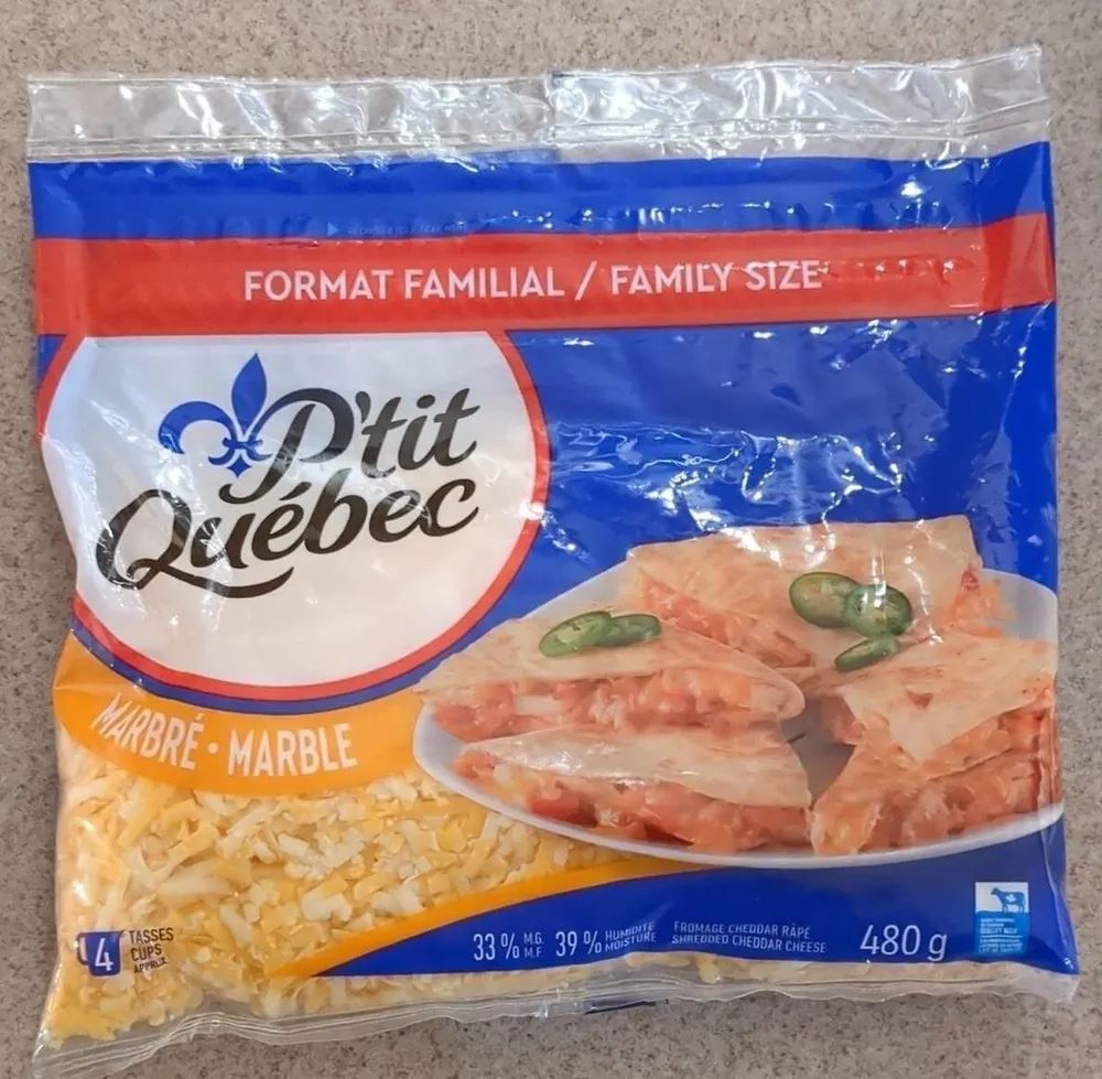 Shredded cheese Marble