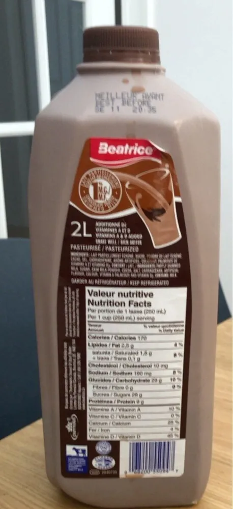 Lait chocolat