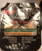 Medium cheddar Natural Cheese Slices