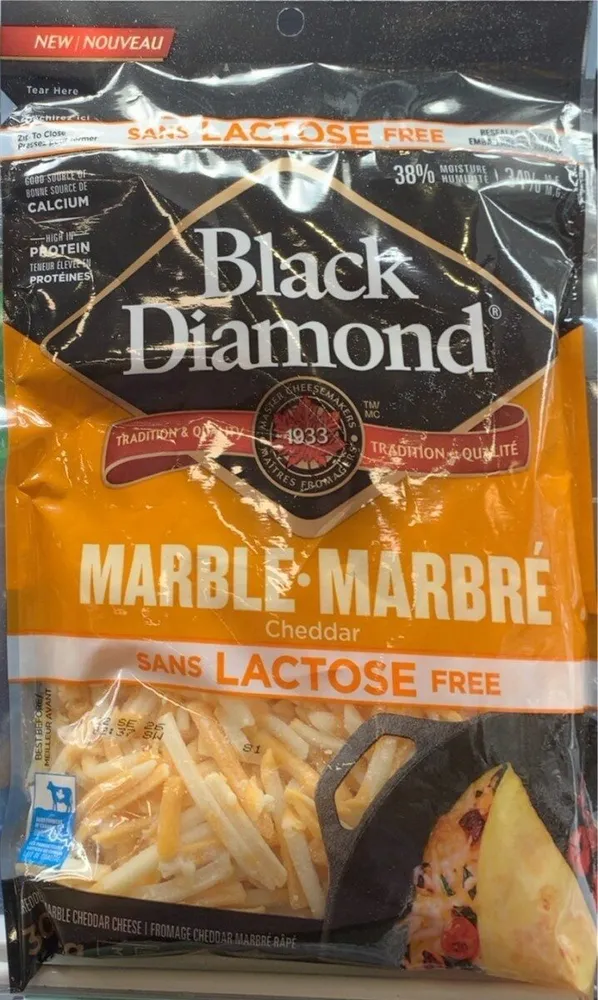 Cheddar marbré (sans lactose)
