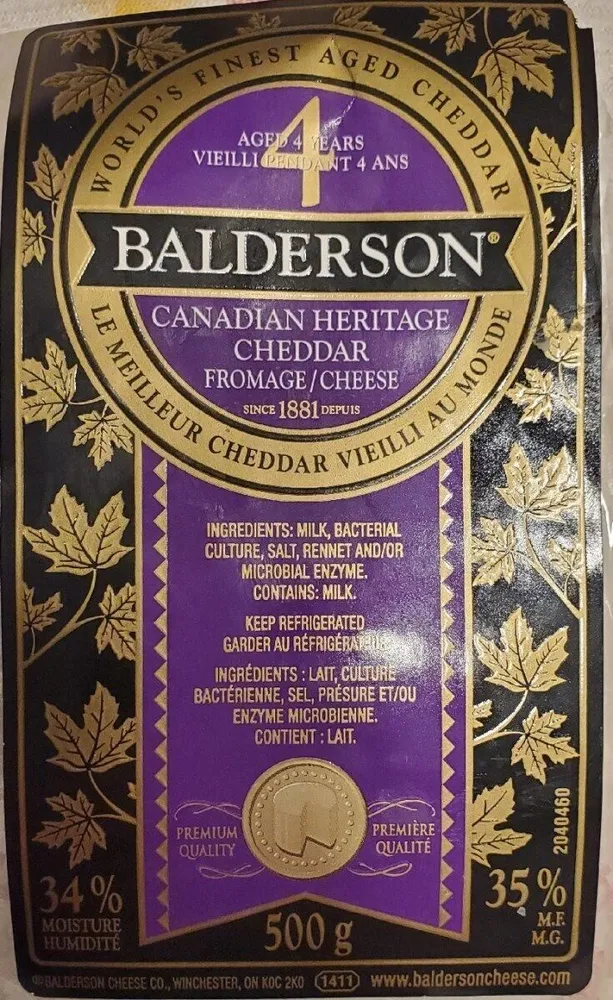 Fromage cheddar vieilli 4 ans