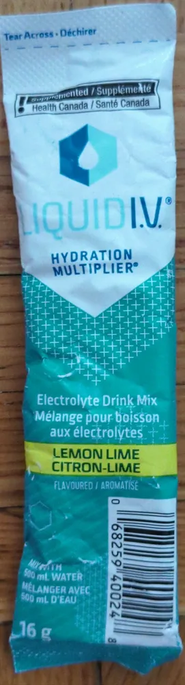 Mélange pour boisson aux électrolytes citron-lime