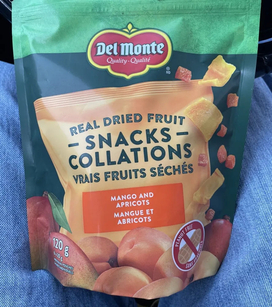 Real Dried Fruit Snacks Mango And Apricot