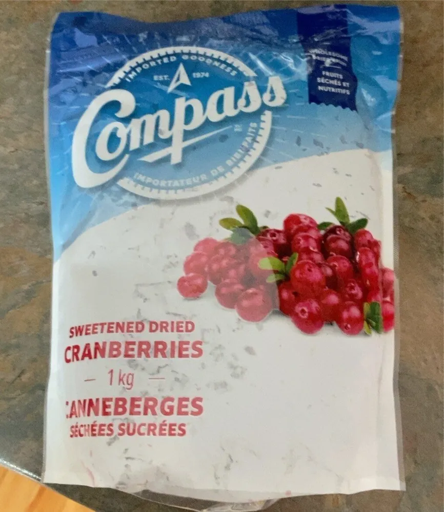 Canneberges séchées sucrées