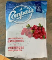 Canneberges séchées sucrées