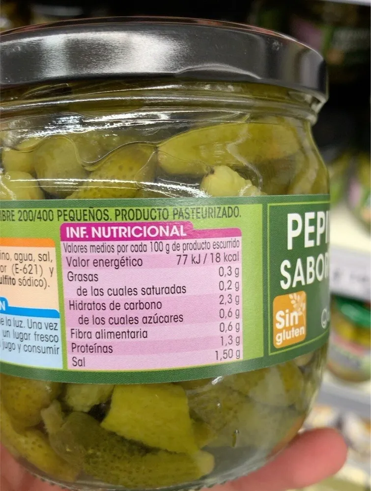 Pepinillos sabor anchoa